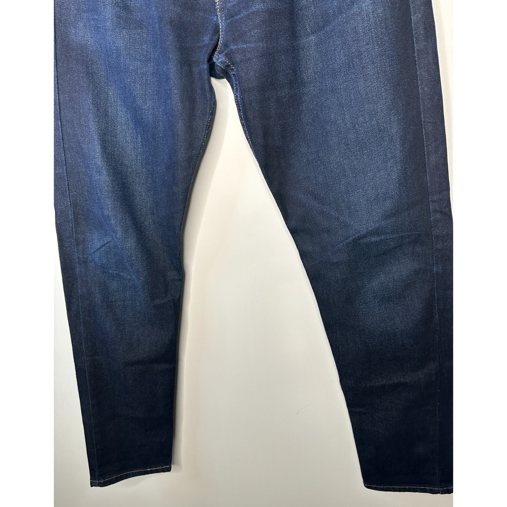 Levi's 512 Slim Taper Fit Jeans Dark Wash Blue Denim Men's Size 34 x 34 5 Pocket - Picture 11 of 16